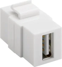 Keystone moodul Goobay 79909, USB 2.0 A, valge