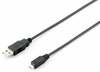Kaabel Equip USB 2.0, Micro USB, 1.8 m, must