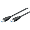 Kaabel Goobay USB 3.0 SuperSpeed, 3 m, must