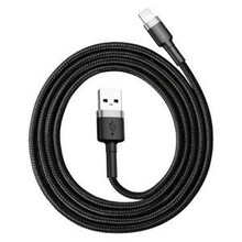 Kaabel Baseus CALKLF-BG1, USB - Lightning, 2.4 A, 1 m, hall/must
