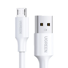 Kaabel Ugreen US289, micro USB / USB-A, 1.5 m, valge