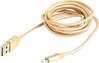 Kaabel Gembird CCB-mUSB2B-AMLM-6-G, USB - Lightning, 1.8 m, kuldne