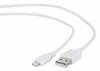 Kaabel Gembird CC-USB2-AMLM-2M-W, USB - Lightning, 2 m, valge