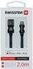 Kaabel Swissten MFI, USB/Apple Lightning, 3A, 2.0 m, must