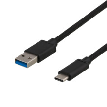 Kaabel Deltaco USBC-1152, USB-C, 1 m, 3 A, 60 W, must