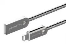 Kaabel Somostel SMS-BJ01 USB Type C/USB Type A, 100 cm, hõbe