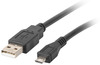 Kaabel Lanberg CA-USBM-10CC-0003-BK, USB 2.0 A - Micro USB, 0.3 m, must