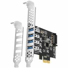 Axagon PCEU-43RS PCI-Express kaart nelja välise USB 3.2 Gen1 pordiga, topeltvõimsus