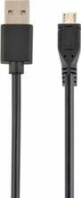 Kaabel Gembird CC-MUSB2D-1M, USB 2.0 AM-Mikro USB, 1 m, must