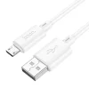 Kaabel Hoco X88 USB A - Micro USB, 2.4 A, 1 m, valge