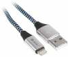 Kaabel Tracer TRAKBK46269, USB 2.0, iPhone AM - Lightning, 1 m, must-sinine