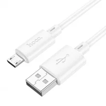 Kaabel Hoco X88 USB A - Micro USB, 2.4 A, 1 m, valge
