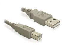 Kaabel Delock 82216 USB-A - USB-B, 3 m, valge