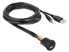 Kaabel DeLock 85718 USB A, 1,5 m, must