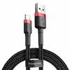 USB kaabel Baseus Cafule 1.5 A, 2 m, must/punane