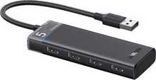 Adapter Ugreen CM653, USB-A 3.0 HUB, 4 porti, must