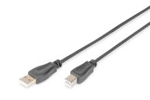 Kaabel Digitus AK-300105-005-S, USB 2.0, 0.5 m, must
