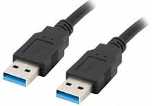 USB kaabel Lanberg CA-USBA-30CU-0010-BK, USB 3.0 A, 1 m, must