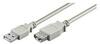 USB 2.0 pikenduskaabel Goobay 68715, 1.8 m, hall/valge
