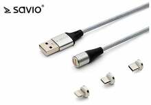 Kaabel Elmak CL-156, USB Type C / Lightning / Micro USB, 200 cm, hõbe