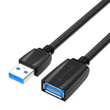Kaabel Vention VAS-A45-B300, USB 3.0, 1 m, must