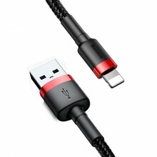Kaabel Baseus CALKLF-B19, USB - Lightning, 2.4 A, 1 m, punane/must
