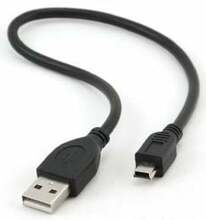 Kaabel Gembird CCP-USB2-AM5P-1, USB-MINI 5PIN, 0.3 m, must