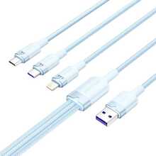 Kaabel Vention CTRLG, USB 2.0 A kuni 3-in-1, 6 A, 1.5 m, sinine