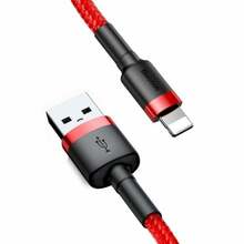 Kaabel Baseus CALKLF-C09, USB - Lightning, 1.5 A, 2 m, punane