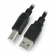 Kaabel Lanberg CA-USBA-11CC-0010-BK, USB 2.0 A - B, 1 m, must