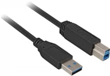 Kaabel Sharkoon USB 3.0 A-B, 3 m, must