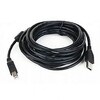 USB kaabel Gembird CCF-USB2-AMBM-15, USB 2.0 AM-BM, 4.5 m, must