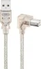 Kaabel Goobay USB-A-USB-B, 0,5 m, läbipaistev