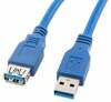 Pikenduskaabel Lanberg CA-US3E-10CC-0018-B USB 3.0 AM-AF, 1,8 m, sinine