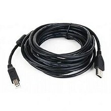 USB kaabel Gembird CCF-USB2-AMBM-15, USB 2.0 AM-BM, 4.5 m, must