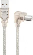 Kaabel Goobay USB-A-USB-B, 0,5 m, läbipaistev