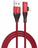 Kaabel Devia Strom 2in1, 1.2 m, punane