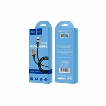 USB kaabel HOCO X26, Micro USB, 1 m, must-kuld