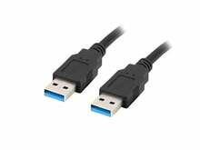 Kaabel Lanberg CA-USBA-30CU-0018-BK, USB-A M/M 3.0, 1.8 m, must