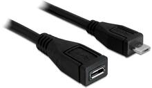 Kaabel Delock USB 2.0 Micro-B male to Micro-B female, 1 m, must