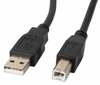 Kaabel Lanberg CA-USBA-11CC-0050-BK, USB 2.0 A male - B male, 5 m, must