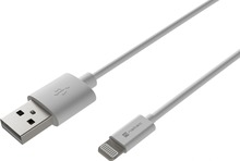 Kaabel Natec Prati, Lightning(M) - USB-A(M), 2 m, valge