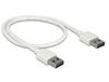 Kaabel Delock EASY-USB, 2.0 A male, 0.5 m, valge