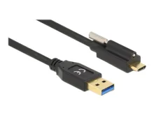 Kaabel Delock USB-A - USB-C, 10 Gbps, 2 m, must