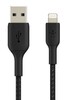 Kaabel Belkin Braided USB-Lightning, 15 cm, must