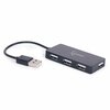 USB jagaja Gembird UHB-U2P4-04, USB 2.0, 4 porti, must