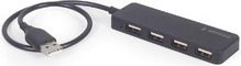 USB jagaja Gembird UHB-U2P4-06, 4 porti, must