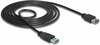 Kaabel Delock 85055, USB 3.0 A M/F, 1.5 m, must
