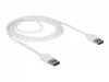 Kaabel Delock 85194 USB 2.0 A tüüp, 2 m, valge