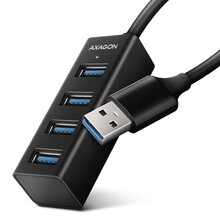 USB jagaja Axagon HUE-M1A, must